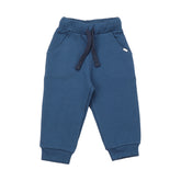 Pantalones anchos de color azul marino